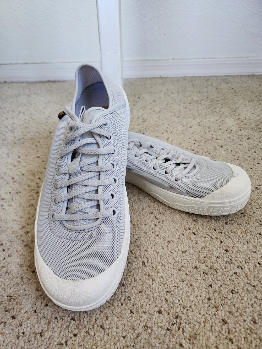 Teva Women's Mesh Lace-Up Sneakers Gray Comfort Walking Shoes Size 9